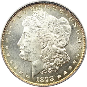 image for: Top 100 VAM: 1878 7TF $1 PCGS MS63 (Reverse of 1878, VAM-45, Dbl Talons)