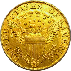 image for: 1803 $10 PCGS AU58 (Small Stars Reverse)