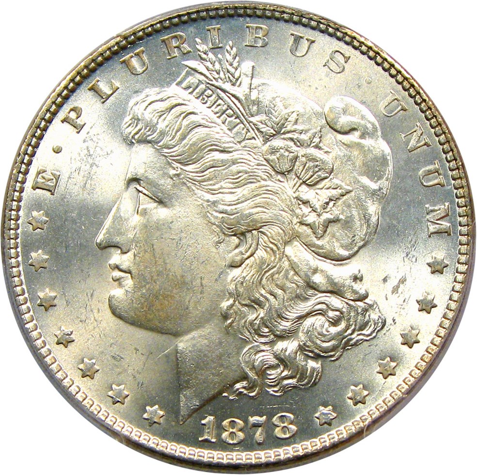 image for: 1878 7TF $1 PCGS MS65 (Reverse of 1878, VAM-84, Line Under 8)