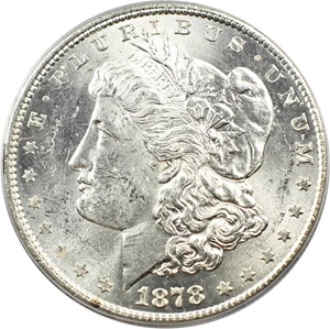 image for: 1878 8TF $1 PCGS MS62 (VAM-14.10, Cracked Bonnet)