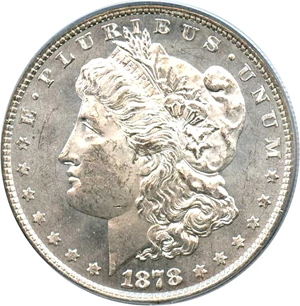 image for: 1878 8TF $1 PCGS MS63 (VAM-10, Notched 7)