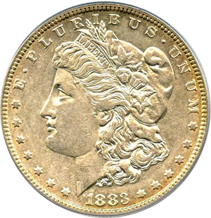 image for: 1883 $1 PCGS XF45 (VAM-10, Sextupled Stars)