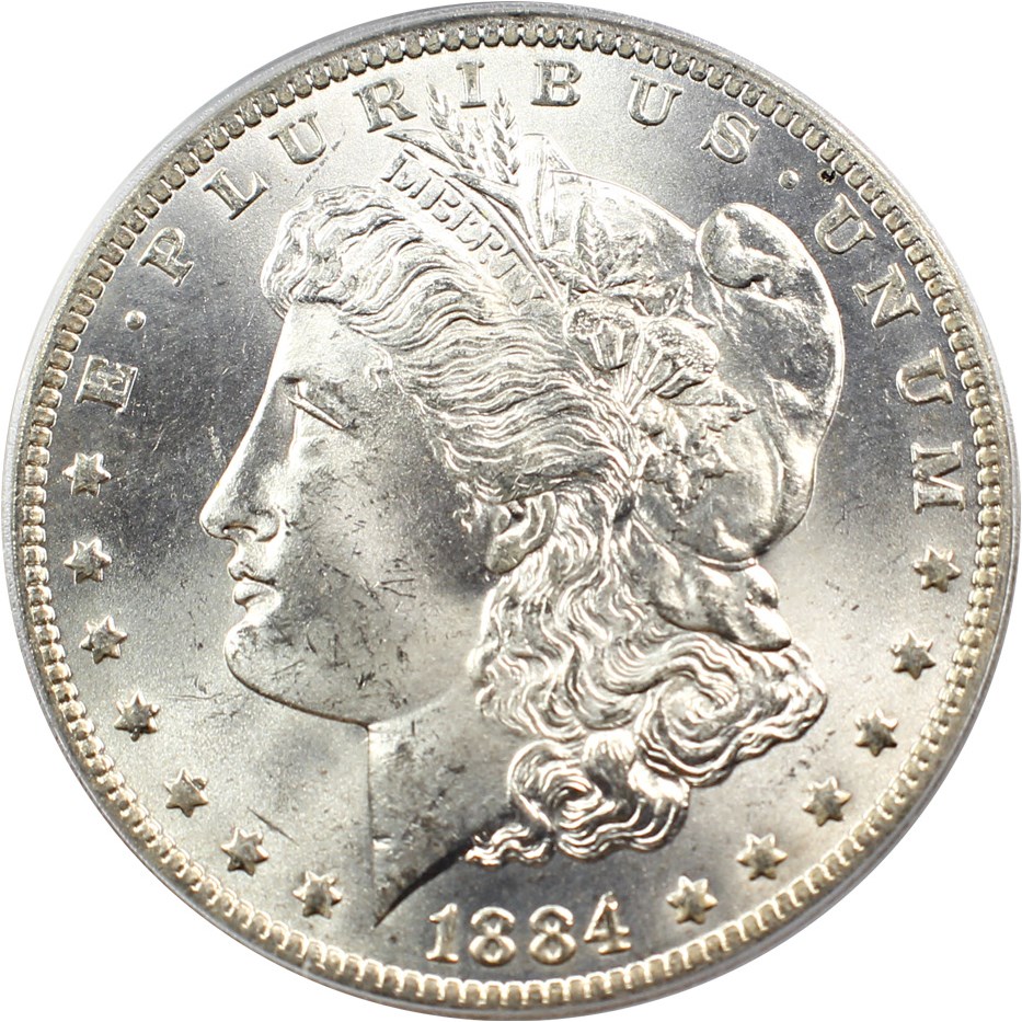 image for: Hot 50 VAM: 1884-O $1 PCGS MS65 (VAM-10, O/O)