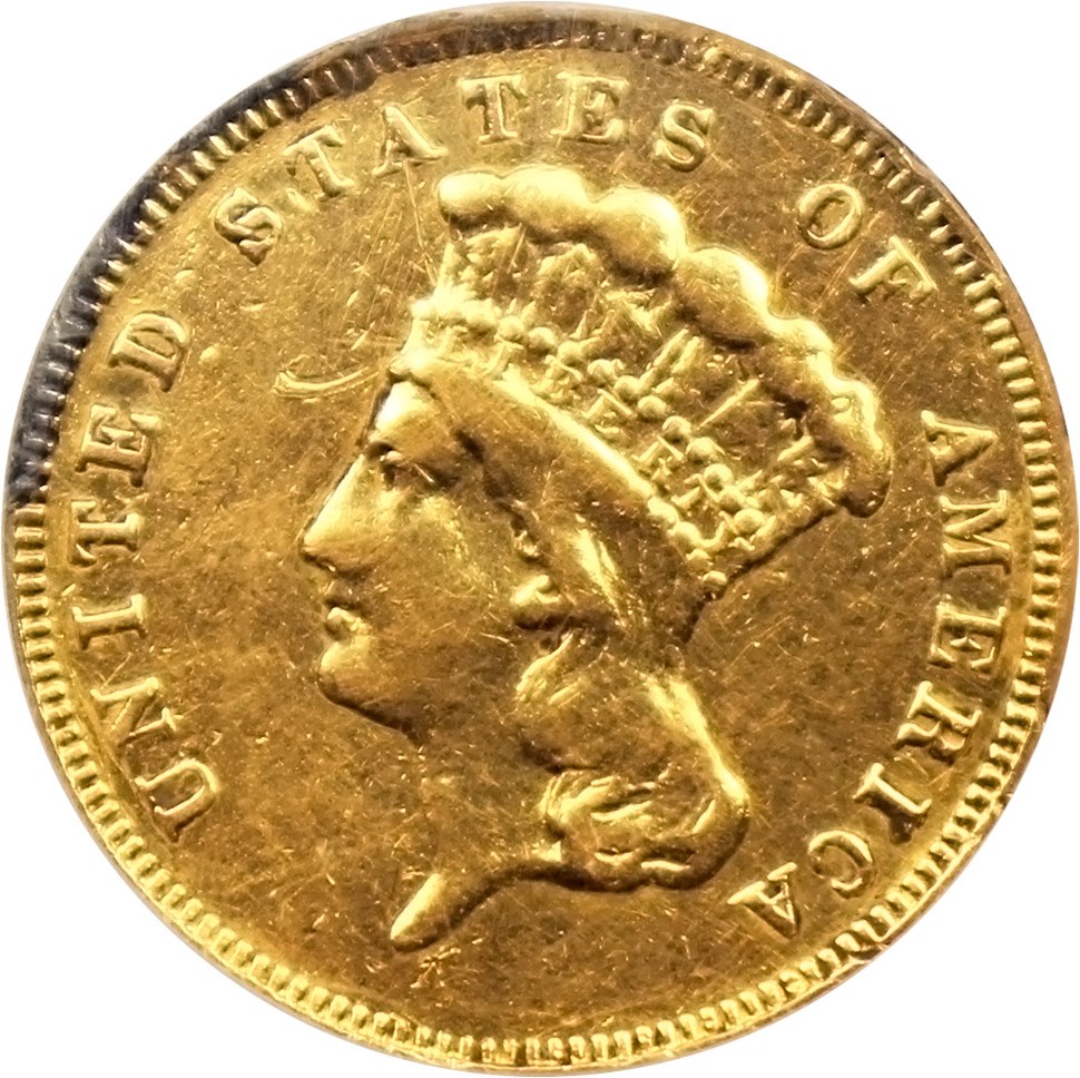 image for: 1886 $3 NGC Genuine (Mount Removed)