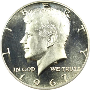 image for: 1967 50c PCGS MS67 CAM (Special Mint Set, OGH)