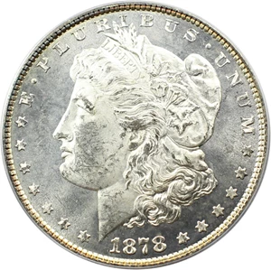 image for: Top 100 VAM: 1878 8TF $1 PCGS MS63 PL (VAM-23, Crazy Lips)