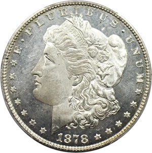 image for: 1878 7/8TF $1 PCGS MS64 DMPL (Strong, VAM-36, 7/4)