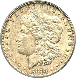 image for: 1878 7TF $1 PCGS XF45 (Reverse of 1878, VAM-168, Doubled P)