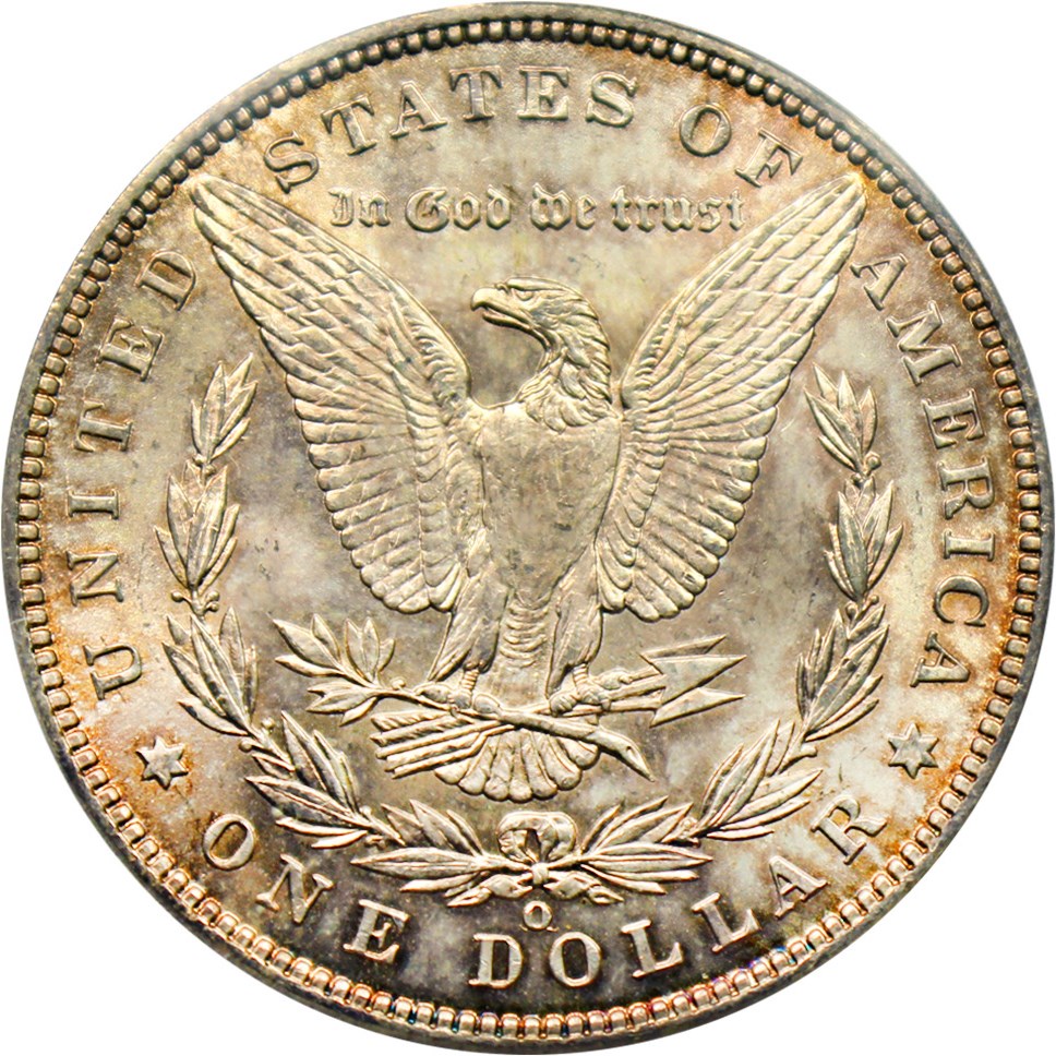 image for: Top 100 VAM: 1900-O $1 PCGS MS64 (VAM-10, O/CC)