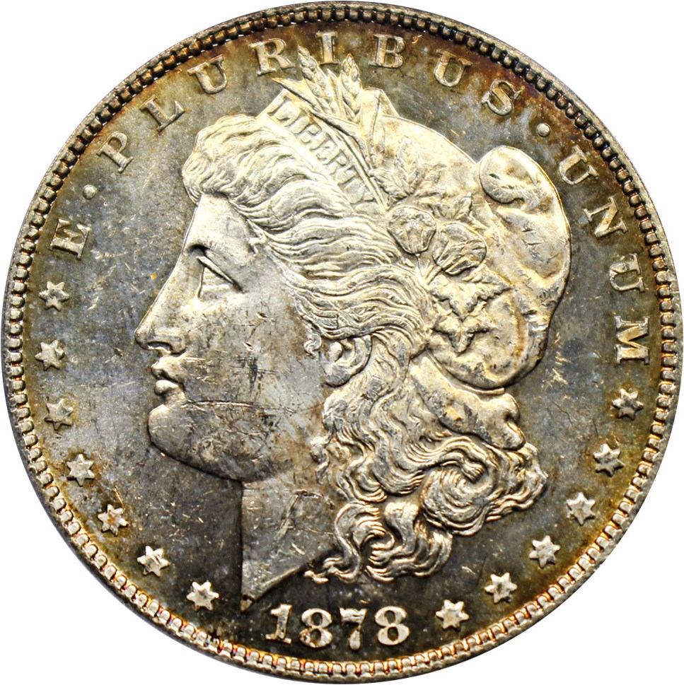 image for: Hot 50 VAM: 1878 7/8TF $1 PCGS MS63 (Weak, VAM-34, 7/4)