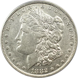 image for: Top 100 VAM: 1882-O $1 PCGS AU50 (VAM-4, O/S Recessed)