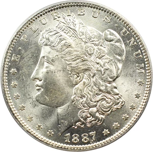 image for: Top 100 VAM: 1887-O $1 PCGS MS63 (VAM-2, Double 1 Triple 7)