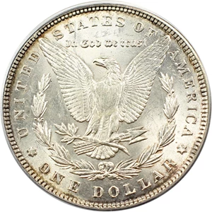 image for: Hot 50 VAM: 1885 $1 PCGS MS62 (VAM-1B, Pitted Reverse)