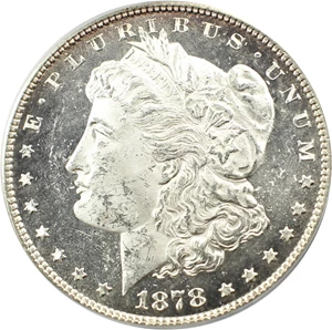 image for: 1878 7/8TF $1 PCGS MS63 (Strong, VAM-37, 7/4)