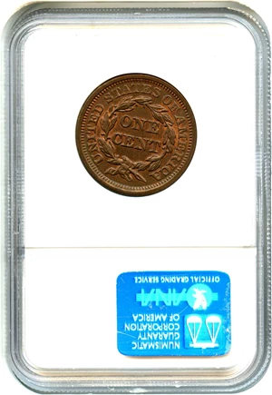 image for: 1857 1c NGC MS66 BN (Small Date)