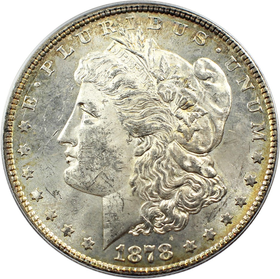image for: 1878 8TF $1 PCGS MS62 (VAM-12, Notched Star)