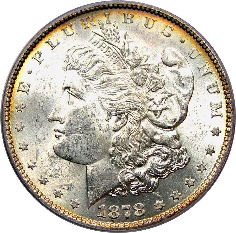 image for: Top 100 VAM: 1878 7TF $1 PCGS MS62 (Reverse of 1879, VAM-223 Washed Out L)
