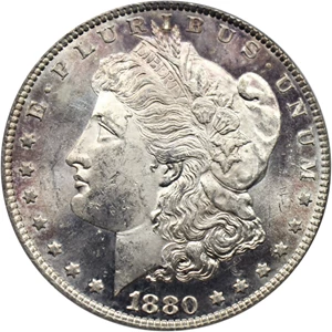 image for: Top 100 VAM: 1880-O $1 PCGS MS62 (VAM-5, 8/7, Crossbar)