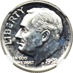 image for: 1952 10c NGC Proof 67