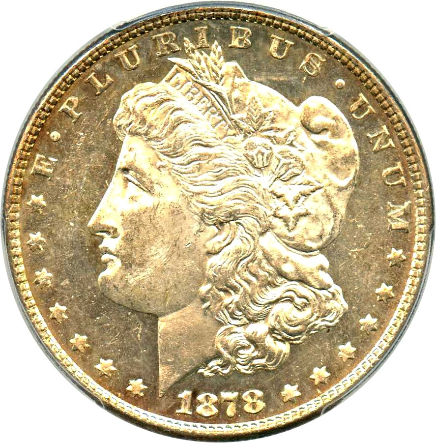 image for: 1878 8TF $1 PCGS MS63 PL (VAM-19, Doubled Date)