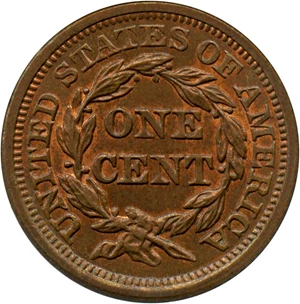image for: 1857 1c NGC MS66 BN (Small Date)