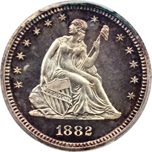 image for: 1882 25c PCGS Proof 66 CAM