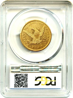 image for: 1842 $10 PCGS AU53 (Large Date)