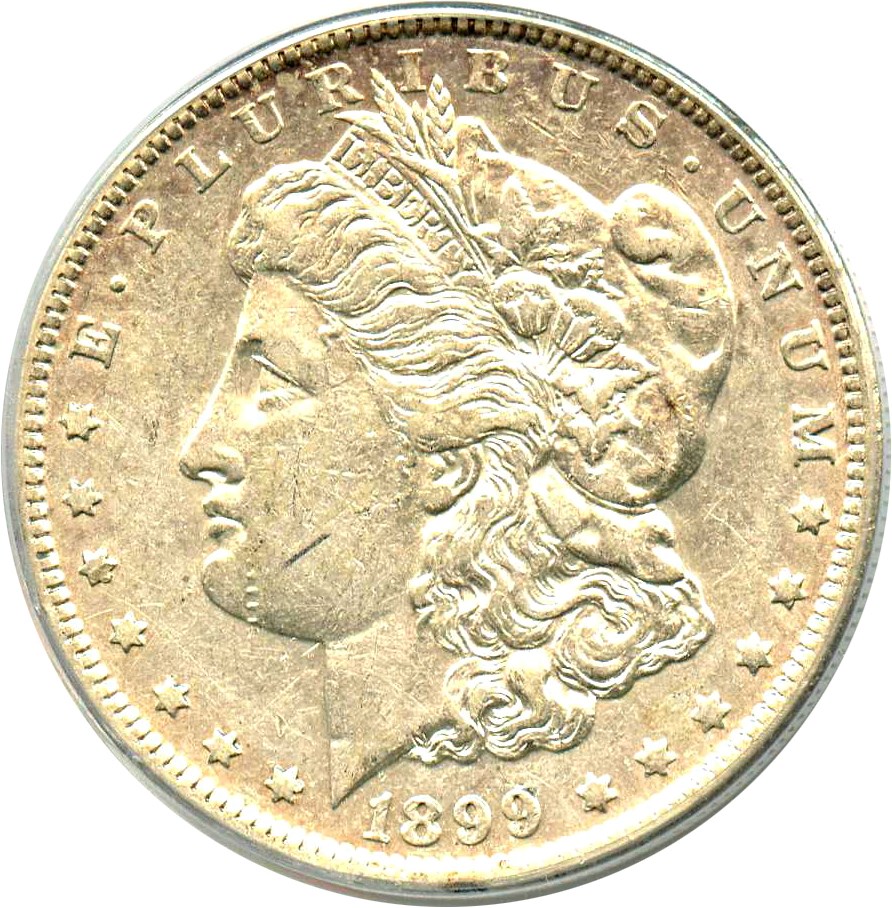 image for: Top 100 VAM: 1899-O $1 PCGS XF45 (VAM-4, Micro O)