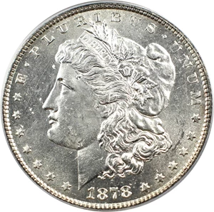 image for: Hot 50 VAM: 1878 8TF $1 PCGS MS63 (VAM-22, Polished LIB)