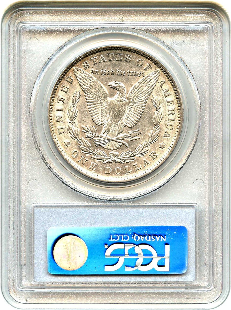 image for: Top 100 VAM: 1891 $1 PCGS AU53 (VAM-2A, Doubled Ear/Moustache)