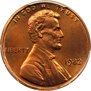 image for: 1982 1c PCGS MS66 RD (Bronze, Small Date)