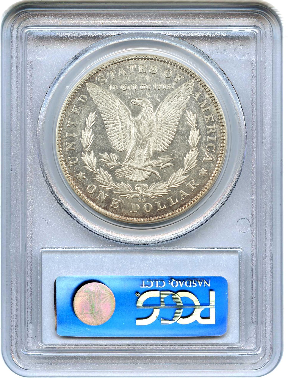 image for: Top 100 VAM: 1878-CC $1 PCGS AU50 (VAM-18, Doubled Leaves)  
