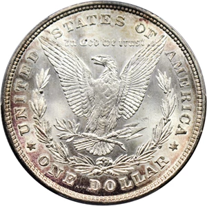 image for: 1878 8TF $1 PCGS MS64 (VAM-17, Diagonal in 8)