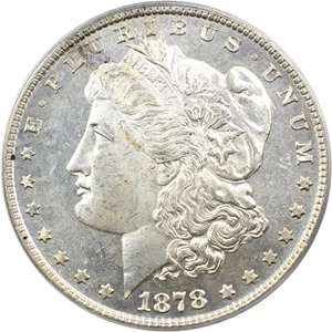 image for: 1878 8TF $1 PCGS MS64 DMPL (VAM-14.8, Spiked Eye)