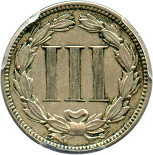 image for: 1883 3cN PCGS AU50
