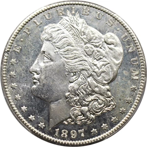 image for: 1897-S $1 PCGS MS62 PL