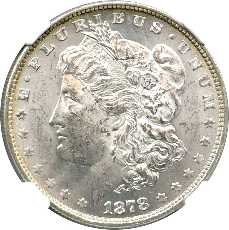 image for: 1878 8TF $1 NGC MS61 (VAM-7, Tripled E)