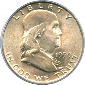 image for: 1950-D 50c PCGS MS65