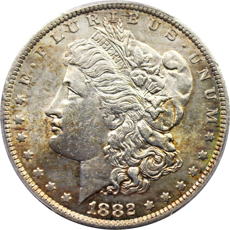 image for: 1882-O/S $1 PCGS AU58 (Weak)