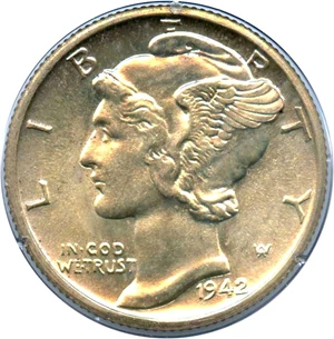 image for: 1942-S 10c PCGS MS63 (OGH Rattler Holder)