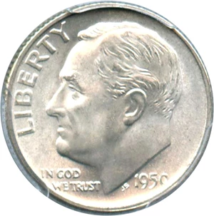 image for: 1950-S 10c PCGS MS67 FB