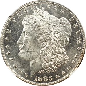 image for: 1883 $1 NGC MS63 PL