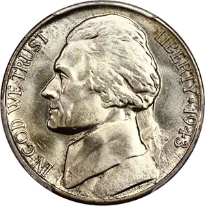 image for: 1943-D 5c PCGS MS66