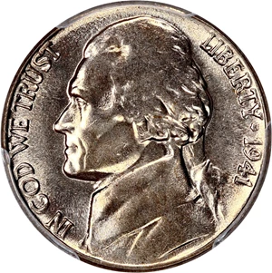 image for: 1941 5c PCGS MS66