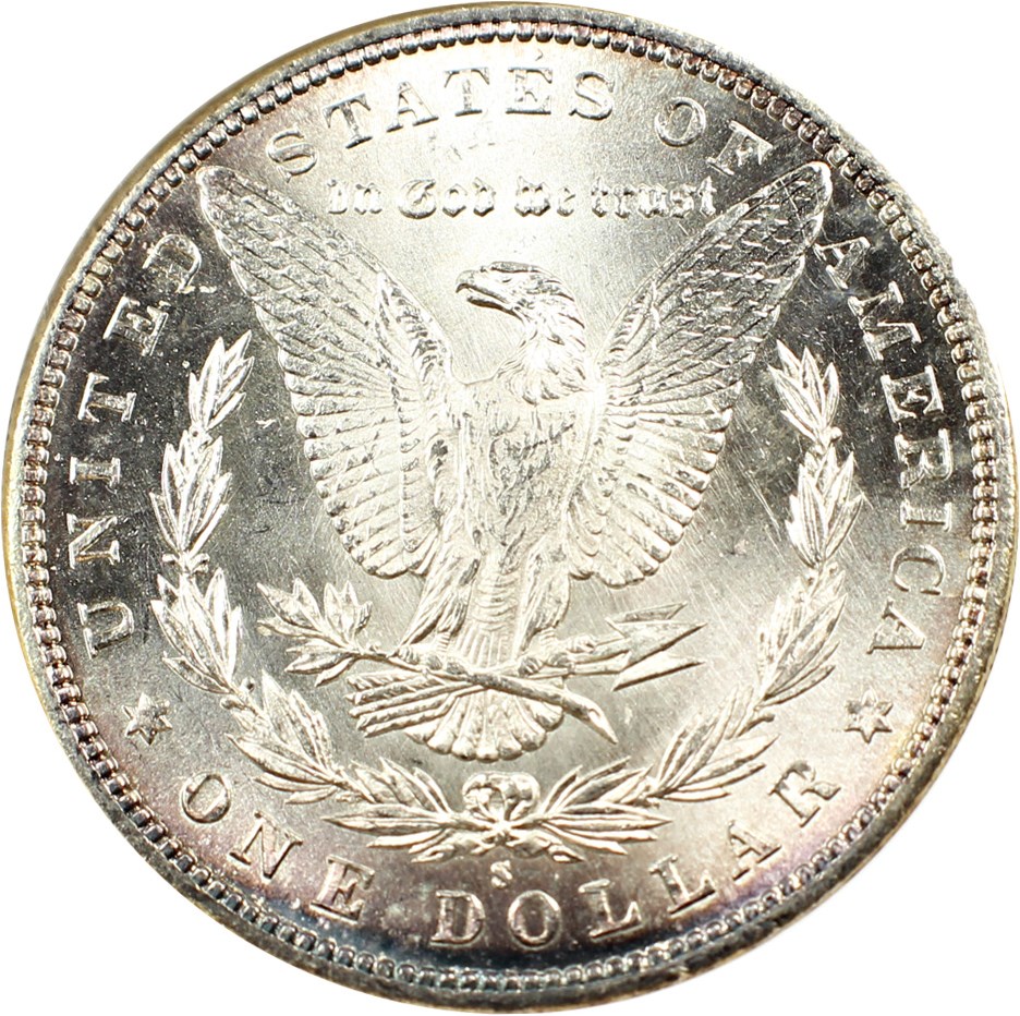 image for: Top 100 VAM: 1887-S $1 ANACS MS62 (VAM-2, S/S)