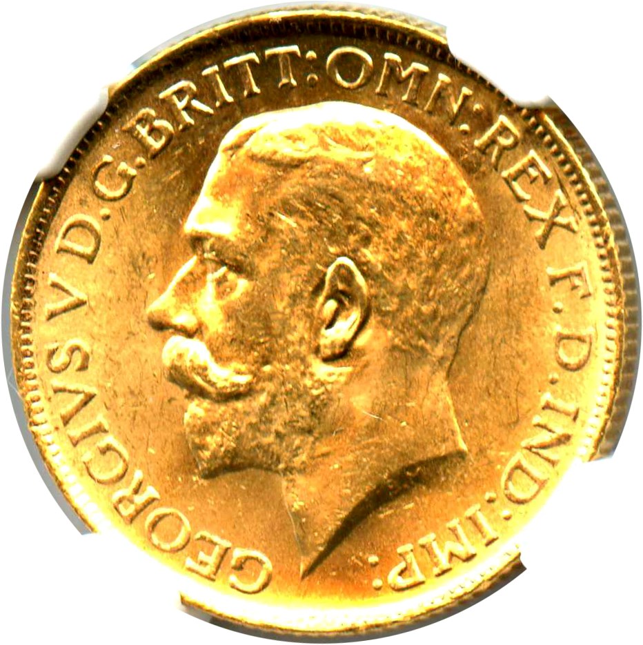 image for: Australia: 1915-S Gold Sovereign NGC MS64 (KM-29)