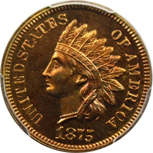 image for: 1875 1c PCGS/CAC Proof 65 RB