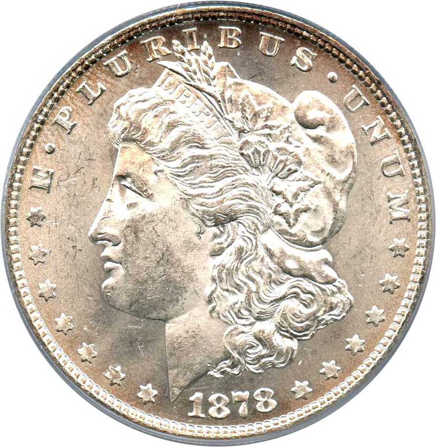 image for: 1878 8TF $1 PCGS/CAC MS63 (VAM-7, Tripled E)