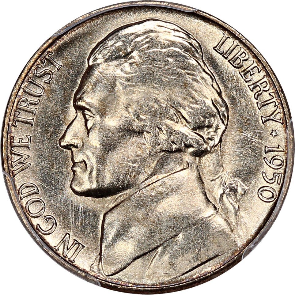 image for: 1950 5c PCGS MS66