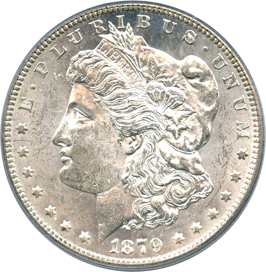 image for: Top 100 VAM: 1879-S $1 PCGS/CAC MS62 (VAM-52 Reverse of 1878)